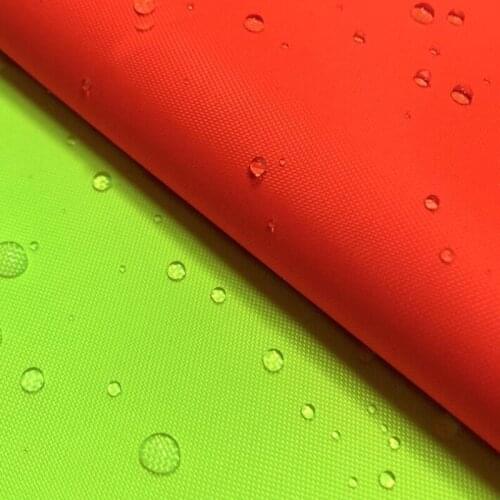 300D Oxford Fabric PU White Waterproof Coating Polyester Fluorescent Color Fabric For DIY Work Cloth