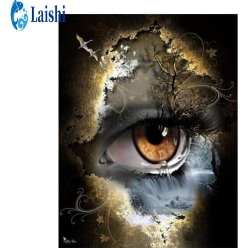 5D DIY Diamond Painting Eyes are crying Full Square/Round Diamond Embroidery wholesale Cross Stitch Rhinestone Mosaic Home Decor