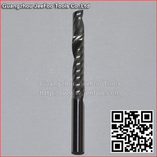 6*38mm One Flute Spiral Bits for Acrylics, CNC Milling Cutters, PVC Mills,Acrylic Tools