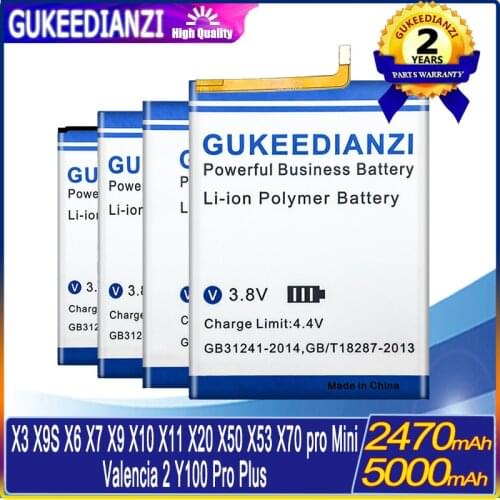 2470/5000mAh battery For DOOGEE NOVA Y100X X3 X3 X9S Valencia 2 Y100 Pro/Plus X10 X70 X6 X7 X9 pro X9pro X53 X50 X20 X11 X9 Mini