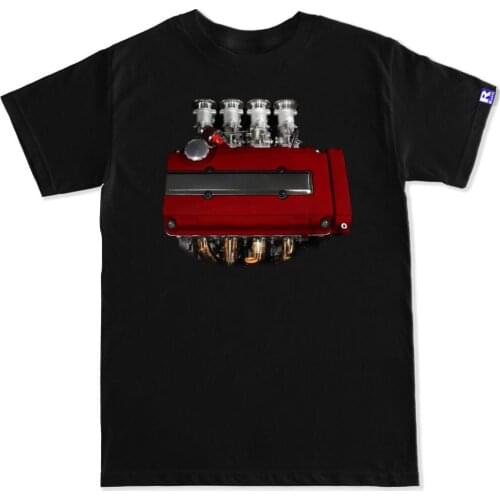B Series Itb Jdm B16 B18 Civic Integra Type R Valve Cover Engine Motor T Shirt 2019 New Men T-Shirt Loose Clothes Tees