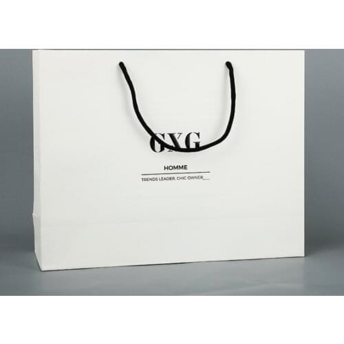 Custom UV Printing Paper Gift Packaging Bag With Handles,Reusable Paper Shopping Packaging Bag With Logo --XP2071