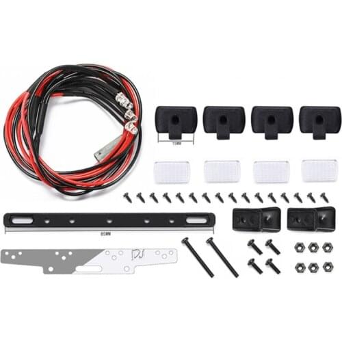 Remote Control Car Fine Roof Lights Parts Metal Kits Replacement Part Modification Parts Compatible with SCX24 A2UB