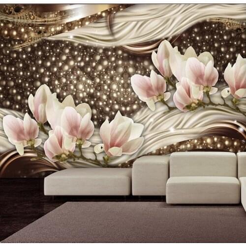 Wall mural-Pearls and Magnolias - 400x280 cm