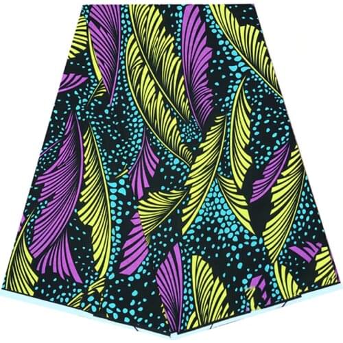 By The Yards Ankara African Wax Dye Printed Cotton Fabric 100%Veritable Best Quality Dress/Clothes Material For Sewing R-V 3-36