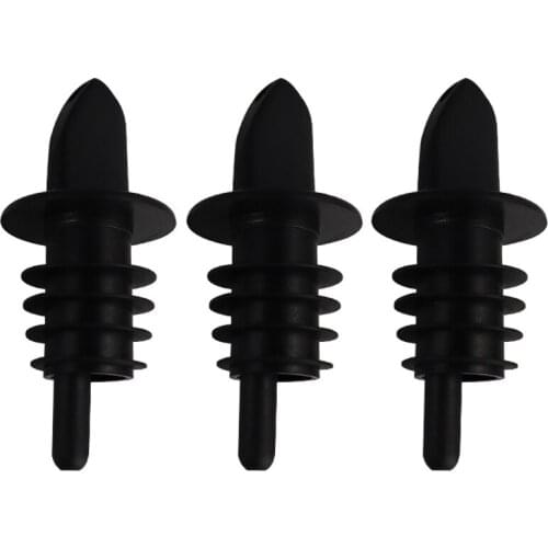 Pack of 3) Fancy Cocktail Spout Silicone Bottle Stopper Wine Pourer Bar Utensils