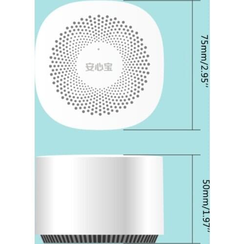 Air Quality Phone APP Monitor CO2 Formaldehyde TOVC Carbon Dioxide Temperature E7CB