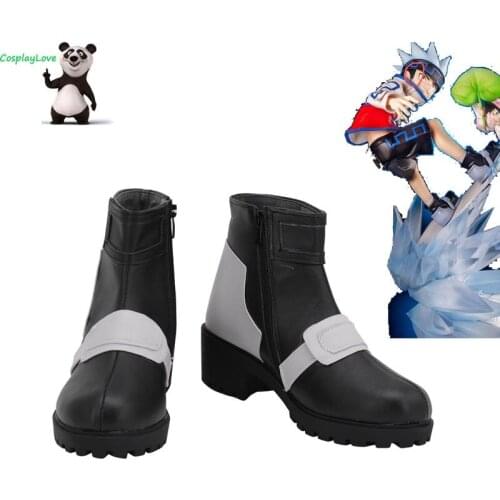 CosplayLove Shaman King Horohoro Cosplay Shoes Long Boots PU Leather Custom Made