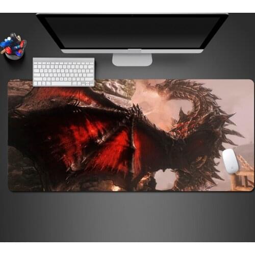 Skyrim Mousepad High Quality Gaming Mouse Pad Gamer Mat Customized Game Computer Desk Padmouse Keyboard Mat Personalized Gift