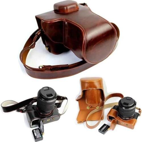 Black/Brown/Coffe Digital Camera Leather Case Cover for Sony A7II A7 II A7ii Camera Case Charging Directly