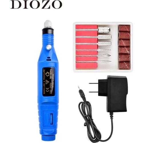 DIOZO Electric Nail Drill Machine Kit Pen For Manicure Milling Cutters Professional Nails File Manicure Machine Nail Art Tools