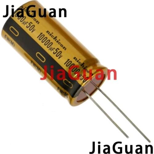 4pcs NEW NICHICON FW 10000UF 50V 25X50MM audio Electrolytic Capacitor 50V10000uF filter amplifier 50V 10000UF UFW1H103MRD