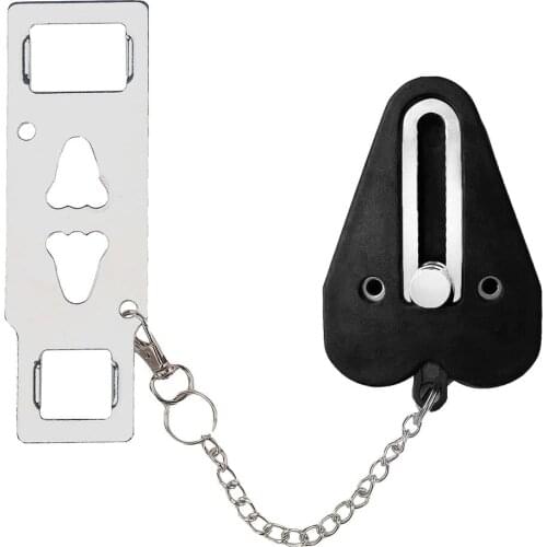 Portable Door Lock Double Hole Security Door Locker Travel Lockdown Locks For Traveling Hotel Home Apartment College