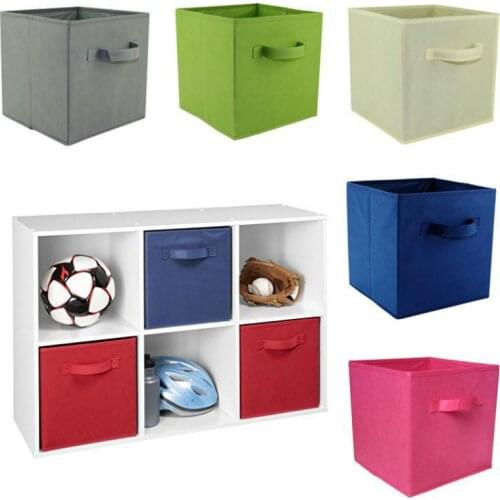 Simple Storage Box Bag Non-Woven Fabric Folding Case For Bra Underwear Toy Snacks Sundries Organizer for Cloth Print Storage