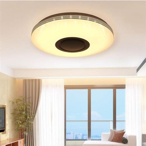 Smart Starry Sky Music LED Ceiling Lamp Remote & APP Control Modern RGB LED Ceiling Light For Home Bluetooth Speaker Lighting