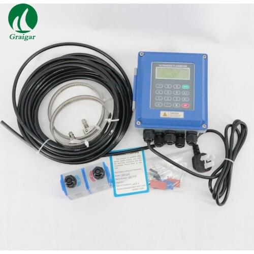 New generation TUF-2000B-TM-1 Ultrasonic Digital Flow Meter Pipe Size DN32~DN6000mm with Heat Meter