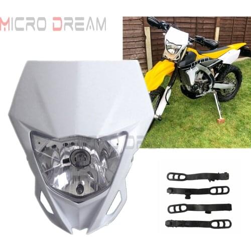 Universal Motorcycle Headlights Motocross Head Light Fairing Enduro MX Front Lighting Lamp For YAMAHA TTR YZ WR250F WR450F 2018