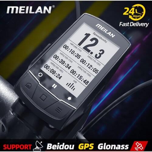 MEILAN Bike Computer With Backlight MTB Bike Cycling Odometer Stopwatch Speedometer Bluetooth ANT+ with Cadence Cycling Computer