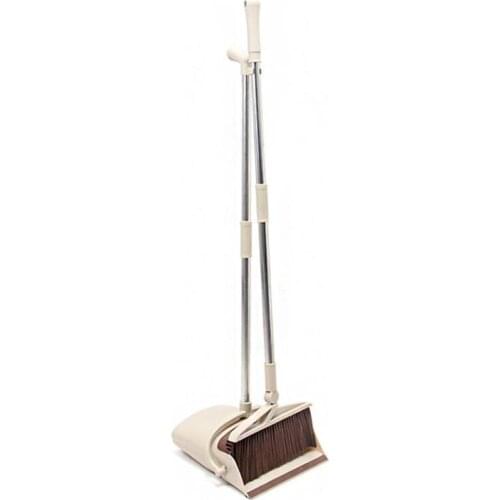Rotatable Broom And Dustpan Foldable Set, Long Handle Dustpan, Extendable Set,Dust Pan And Broom Combo Artifact Standing U