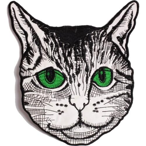 GUGUTREE embroidery big cats patches animal patches badges applique patches for clothing JW-96