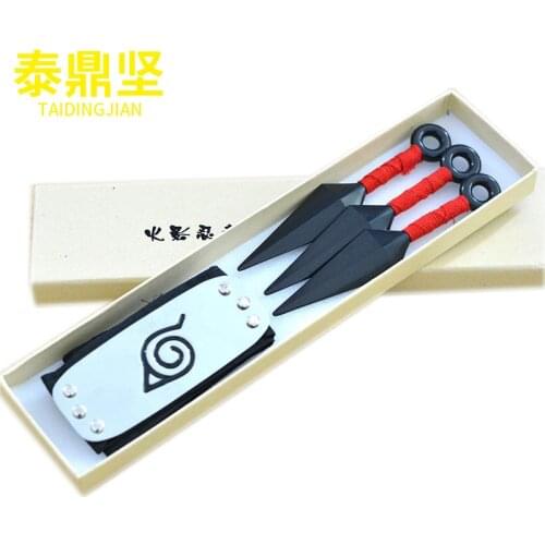Top Quality Anime Konoha Ninja Kakashi Cosplay Prop Kunai Knives Weapons Armor Child Adult Throwing Darts Accessories New