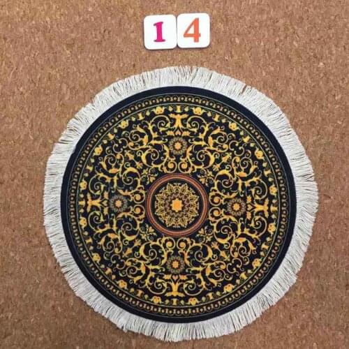 XGZ Persian Carpet Style Bohemia Round Computer 3D Game Speed Mouse Pad Anti-skid Table Cup Small Promotion
