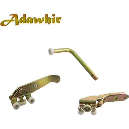 1 SET Hinge RIGHT side center top bottom roller guide for Volkswagen T4 transport compartment door sliding door