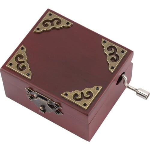 1PCS Classic Music Boxs Vintage Wooden Musical Box Tune Of Castle In The Sky Birthday Christmas Gift