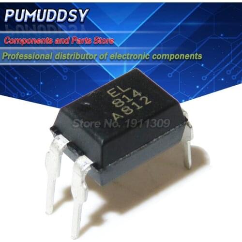 10PCS EL814A DIP4 EL814 PC814 PC814A 50-150CTR 5000Vrms -55 to +110 Op Temp