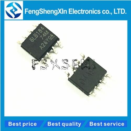100pcs/lot SN65LBC184DR 6LB184 DIFFERENTIAL TRANSCEIVER WITH TRANSIENT VOLTAGE SUPPRESSION IC SOP-8