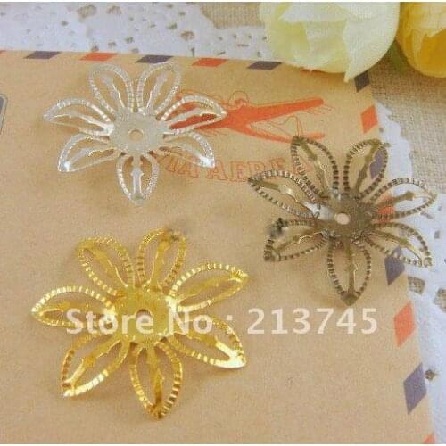27mm Wholesale Gold Flower Mental Beads Cap Jewelry Cap Findings