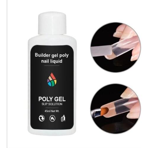 45ml Nail Extension Gel Solution Quick Gel Slip Solution Nail Extension Gel Liquid Solution Nail Gel Builder for Nail Art New #E