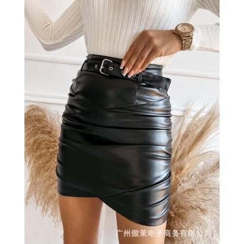DAILOU Women's Leather Skirts