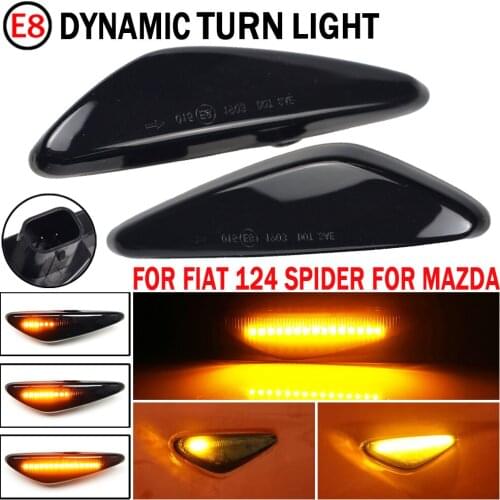 Dynamic Led Side Marker Turn Signal Repeater Light for Mazda MX-5 Miata RX8 Mazda5 CW Premacy Mazda 6 atenza Fiat 124 Spider