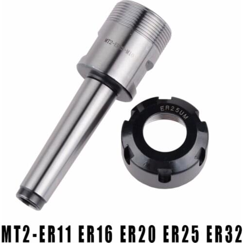 ER32 ER25 ER20 ER16 ER11 MT2 M10 MTA2 Drawbar CNC Milling Steel Material Collet Chuck Holder