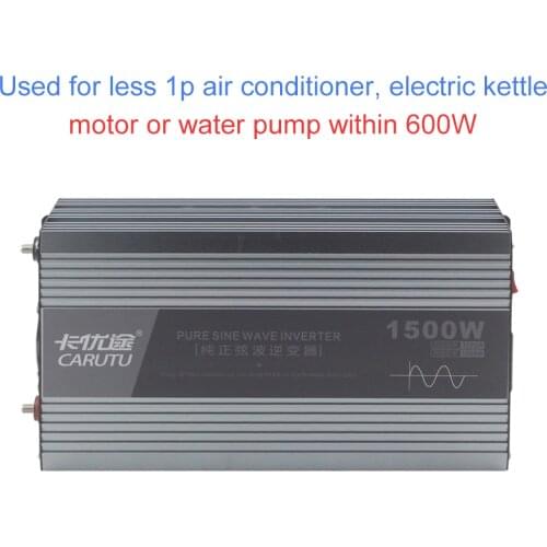 Peak 3000W Sustain 1500W pure sine wave inverter 24V 220V Vehicle solar inverter with digital fault code display USB interface