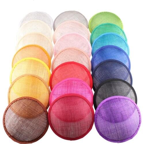 13 CM Round Sinamay Hat Fascinator Base For Women Wedding Millinery Base Hat Craft Hair Accessories 1Pcs/Lot 2020 New Arrival