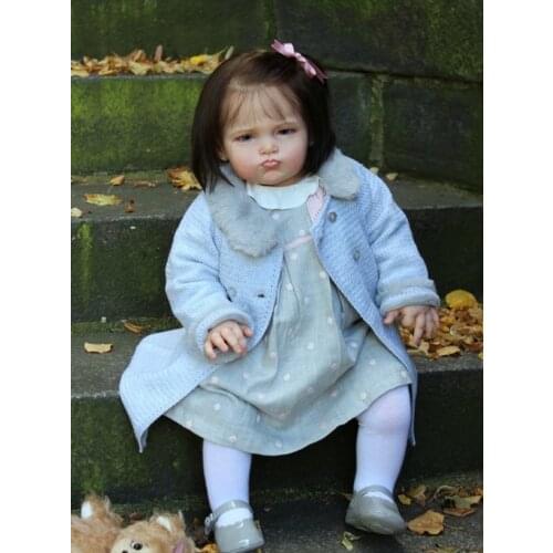 NPK 27inch Reborn Doll Kit Grace Half Body with Connetors and cloth body DIY blank Doll Kit