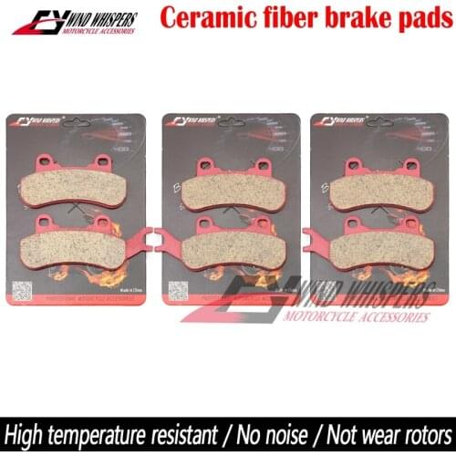 Motorcycle Ceramic Front Rear Brake Pads For Kawasaki Z1000 Z 1000 JHF/JJF (ABS/310mm Round Discs) 2017 2018 17 18