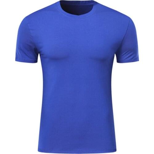 Custom Men Clothing Tops Blue Short Sleeve