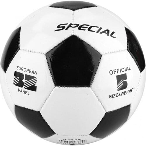 Classic Size 5 Football Black White Football PVC Soccer Goal Team Match Training Ball Size 2/4 Student Team Training Match Balls