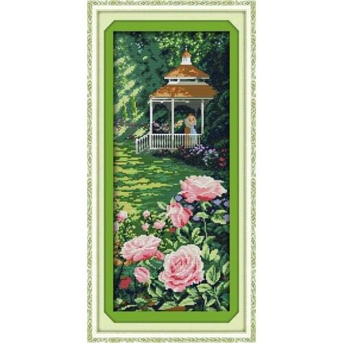 Like in heaven cross stitch kit landscape14ct 11ct count printed canvas stitching embroidery DIY handmade needlework
