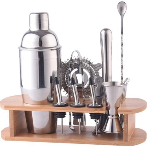 Bar Set Cocktail Shaker Set, Stainless Steel Bartender Kit, Professional Bar Tools for Drink Mixing, Home, Bar, Parties