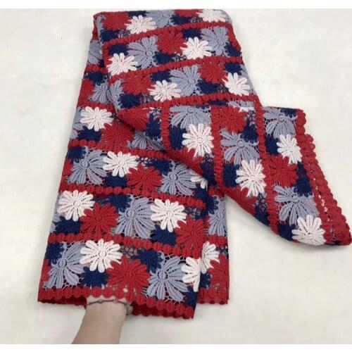 The latest water-soluble African guipure lace thread lace fabric Nigeria wedding lace fabric J4279