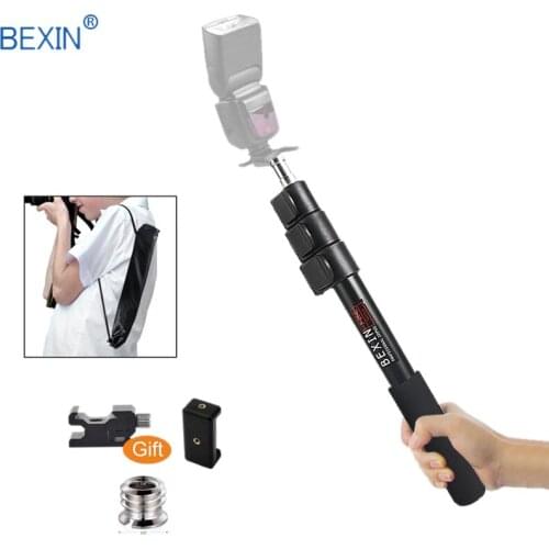 Handheld Grip Rig Support Rod/ Handheld 1/4"Grip,Base w/ 3/8" screw for Canon Nikon Sony LED Flash Speedlite Mobile phone