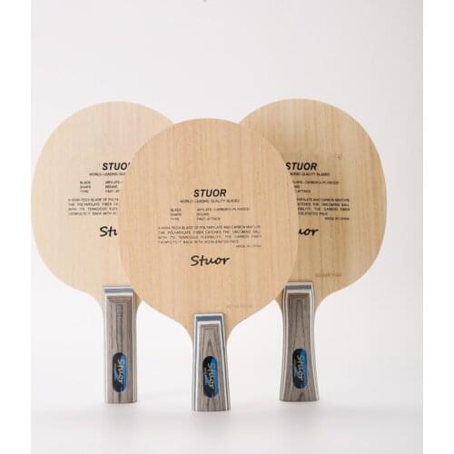 Stuor 7Ply Arylate Carbon Fiber Table Tennis Blade Lightweight Ping Pong Racket Blade Table Tennis Accessories table tennis bat