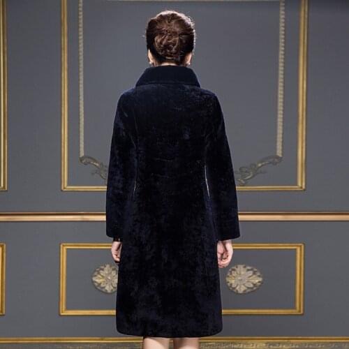 Trench coat for women Winter slim wool coat female outwear womens large warm wool blend overcoats casaco feminino