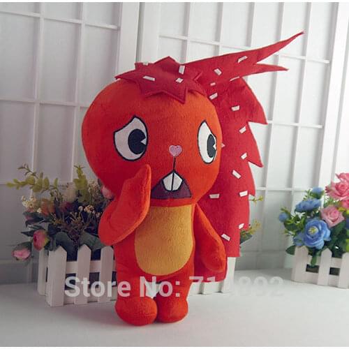 Anime Happy Tree Friends plush doll HTF Flaky cute filling plush toys 38cm soft pillow cartoon cosplay for gift