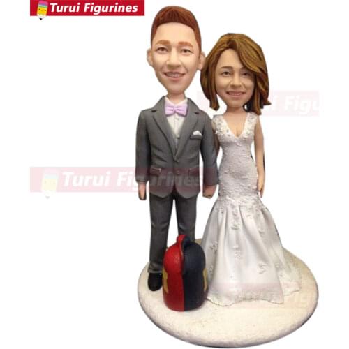 Custom Bobblehead Cake Topper Custom Wedding Cake Topper Personalized Wedding Cake Topper Wedding Cake Topper Figurine Wedding C
