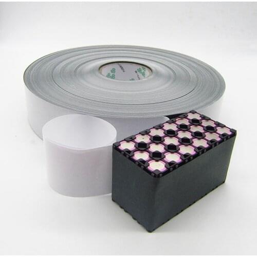 18650 lithium battery 63MM gummed paper width barley green shell paper self-adhesive insulation gasket thickness 0.2MM